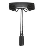 Alexander Mcqueen Ballets Russes Velvet And Leather Belt