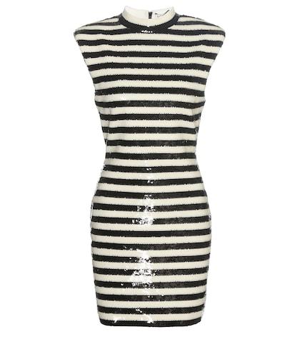 Gucci Striped Sequinned Dress