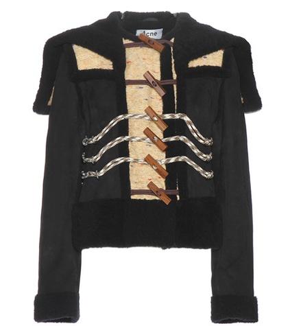 Adidas Originals Linde Suede And Shearling Jacket