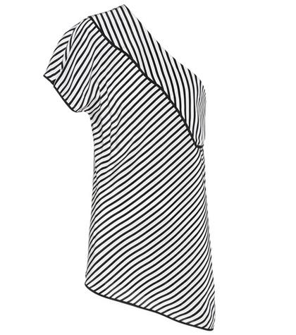 Diane Von Furstenberg One Shoulder Striped Top