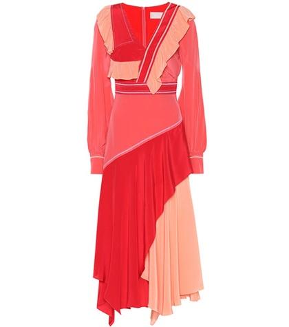 Peter Pilotto Ruffled Silk Dress