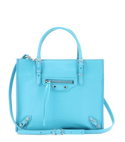 Balenciaga Mini Papier A4 Zip Around Leather Shoulder Bag