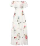 J Brand Floral-printed Cotton And Silk Dress