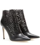 Jimmy Choo Maurice 100 Cut-out Leather Ankle Boots