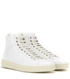 Tom Ford Leather High-top Sneakers