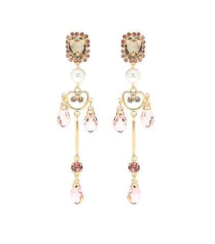 Christian Louboutin Lace Pendant Clip-on Earrings