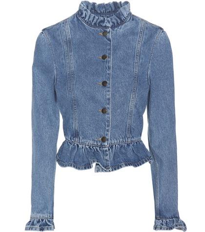 J.w.anderson Ruffled Denim Jacket