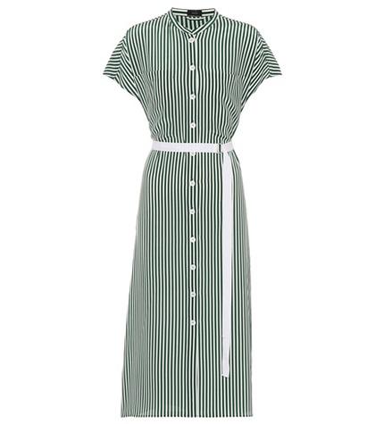 Jimmy Choo Isaac Deck Chair Striped Silk Dress