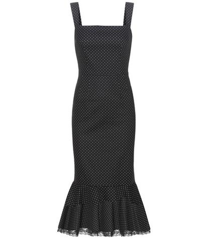 Dolce & Gabbana Polka-dot Stretch Cotton-twill Dress