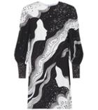 Chlo Printed Cady Minidress