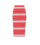 Prada Striped Knit Midi Skirt