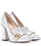 Church's Metallic Leather Loafer Pumps