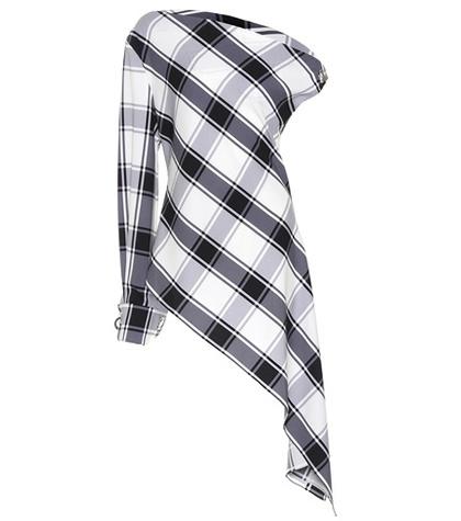 Burberry Asymmetric Silk-blend Top