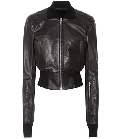 Rick Owens Ribwaist Leather Jacket