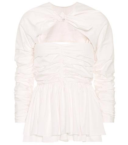 Self-portrait Cotton Top With Jacket