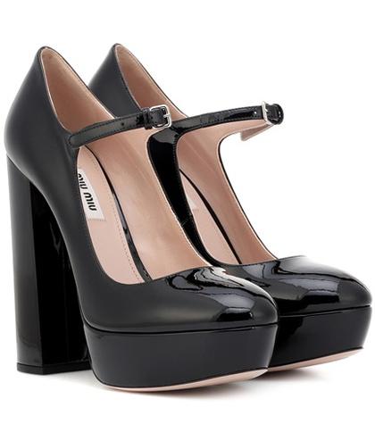 Miu Miu Mary Jane Patent Leather Pumps