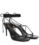 Saint Laurent Paris 75 Leather Sandals