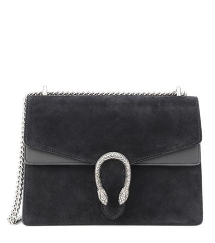Mr & Mrs Italy Dionysus Medium Suede And Leather Shoulder Bag