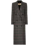 Burberry Checked Wool Coat