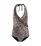 Ganni Leopard-printed Swimsuit