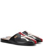 Vetements Ny Yankees Leather Slippers