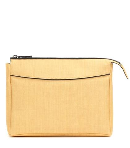 The Row Two For One Leather-trimmed Pouch