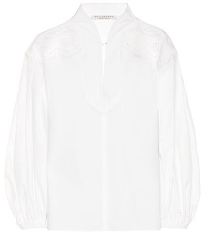 Philosophy Di Lorenzo Serafini Broderie Anglaise Cotton Blouse