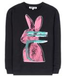 Mcq Alexander Mcqueen Glitch Bunny Printed Cotton-blend Sweatshirt