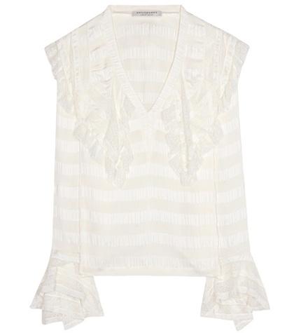 Philosophy Di Lorenzo Serafini Corsair Lace-trimmed Blouse