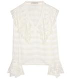 Philosophy Di Lorenzo Serafini Corsair Lace-trimmed Blouse
