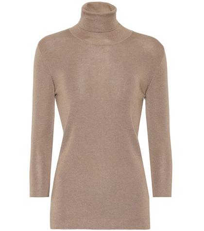 Prada Cashmere And Silk Turtleneck Sweater