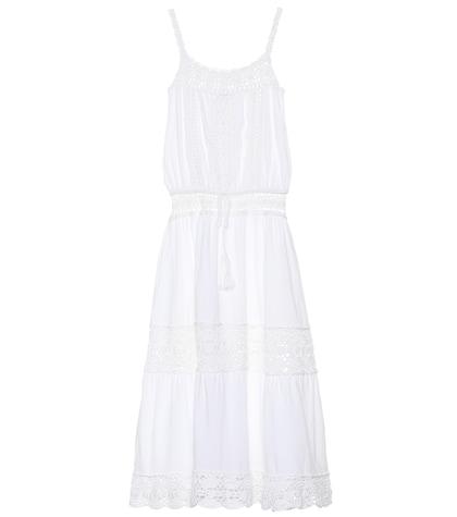 Wandler Manor Cotton Crochet Midi Dress