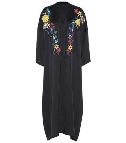 Etro Stretch Silk Embroidered Dress