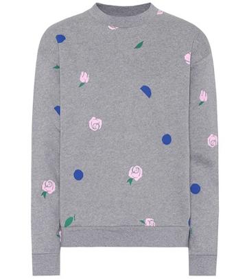 Tre Ccile Printed Cotton Sweater
