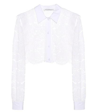 Philosophy Di Lorenzo Serafini Cropped Lace Shirt