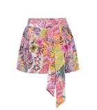 Etro Printed Silk Shorts