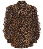 Miu Miu Leopard-printed Silk Shirt