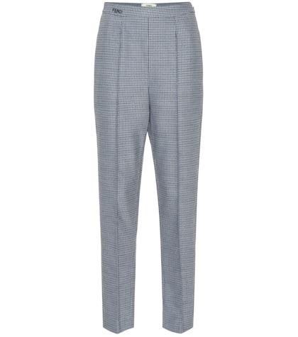 Fendi Wool-blend Straight Pants