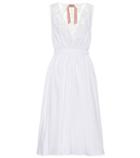 N21 Cotton And Lace Midi Dress