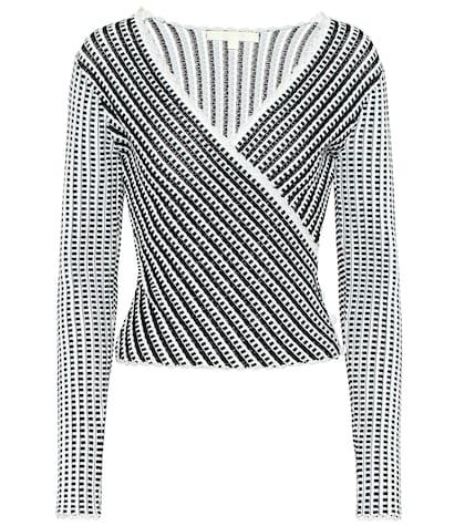 Jonathan Simkhai Striped Stretch-knit Top