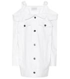 Matthew Adams Dolan Off-the-shoulder Denim Dress