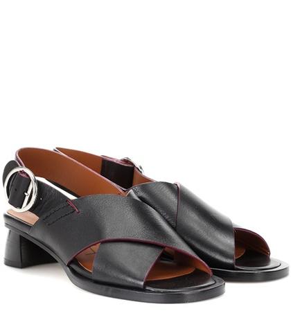 Rochas Leather Sandals