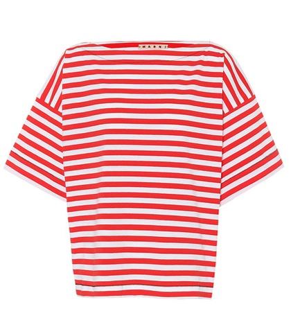 Marni Striped Cotton T-shirt