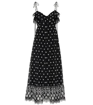 Athena Procopiou Embroidered Cotton Dress