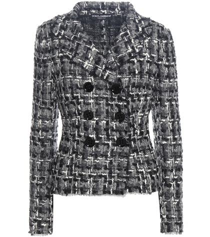Victoria Beckham Wool And Cotton-blend Tweed Jacket