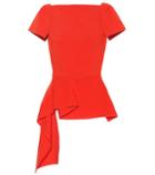 Roland Mouret Newhall Stretch Crêpe Top