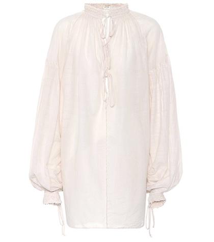 Saint Laurent Cotton And Silk Blouse