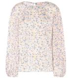 Acne Studios Blenda Printed Satin Top