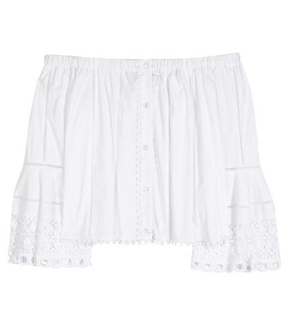 Carolina Herrera Exclusive To Mytheresa.com – Off-the-shoulder Cotton Blouse
