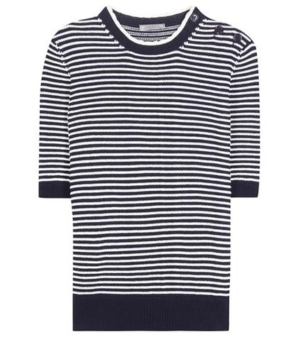 Nina Ricci Striped Cotton Sweater